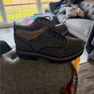 Elegant Black Studded Women's Shoes